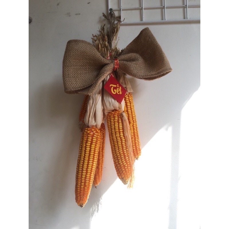 Trái bắp ngô khô, bắp loại 1 to đều hạt, dây bắp decor trang trí tết , noel, quán cafe ,nhà cửa