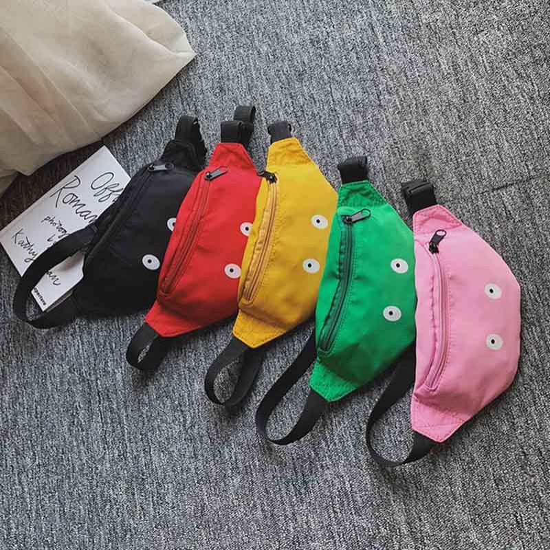 Túi đeo hông bằng vải canvas phong cách Hàn Quốc dành cho bé