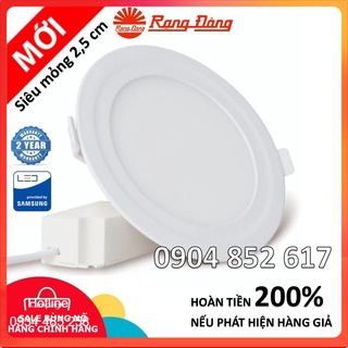[BH 2 Năm] Đèn LED âm trần panel siêu mỏng Rạng Đông 6W, 9W, 12W - Samsung chipLED, 2 năm Bảo hành PT04 PT05 [Cam kết]