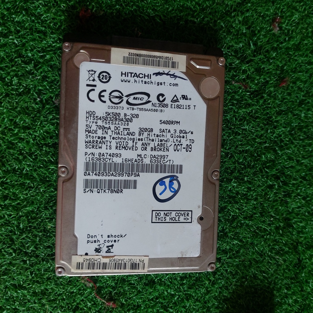 Ổ cứng laptop HDD 320GB có Win10 Sata III kích thước 2.5&quot; (used)
