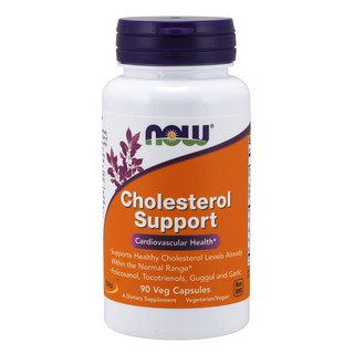 Hỗ trợ giảm Cholesterol, mỡ máu và sức khỏe tim mạch, huyết áp Now Cholesterol Support 90 viên