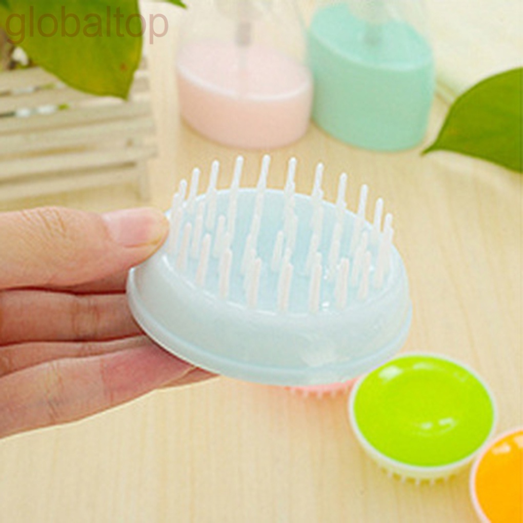 [Hàng mới về] Lược gội đầu mát xa da đầu màu sắc ngẫu nhiên tiện lợi