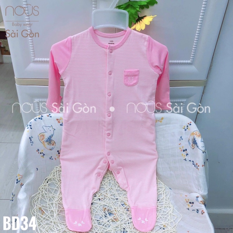 Body có tất newborn Nous cho bé trai/bé gái sơ sinh