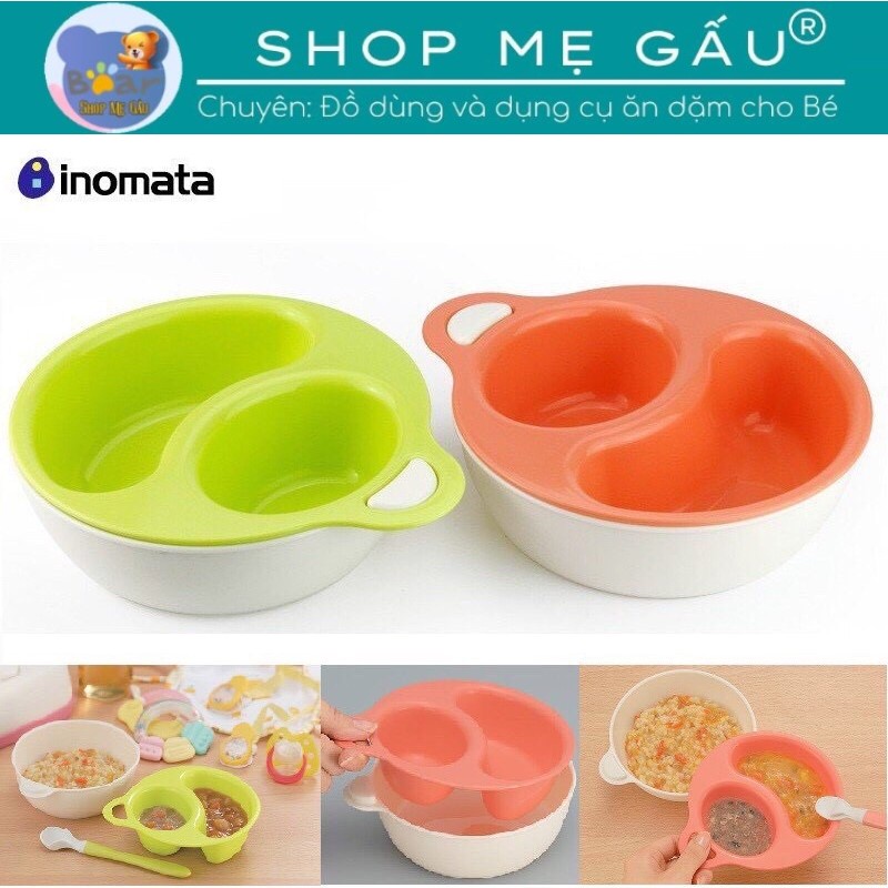Bát Ăn Dặm Inomata Chia Ngăn Hàng Nội Địa Nhật