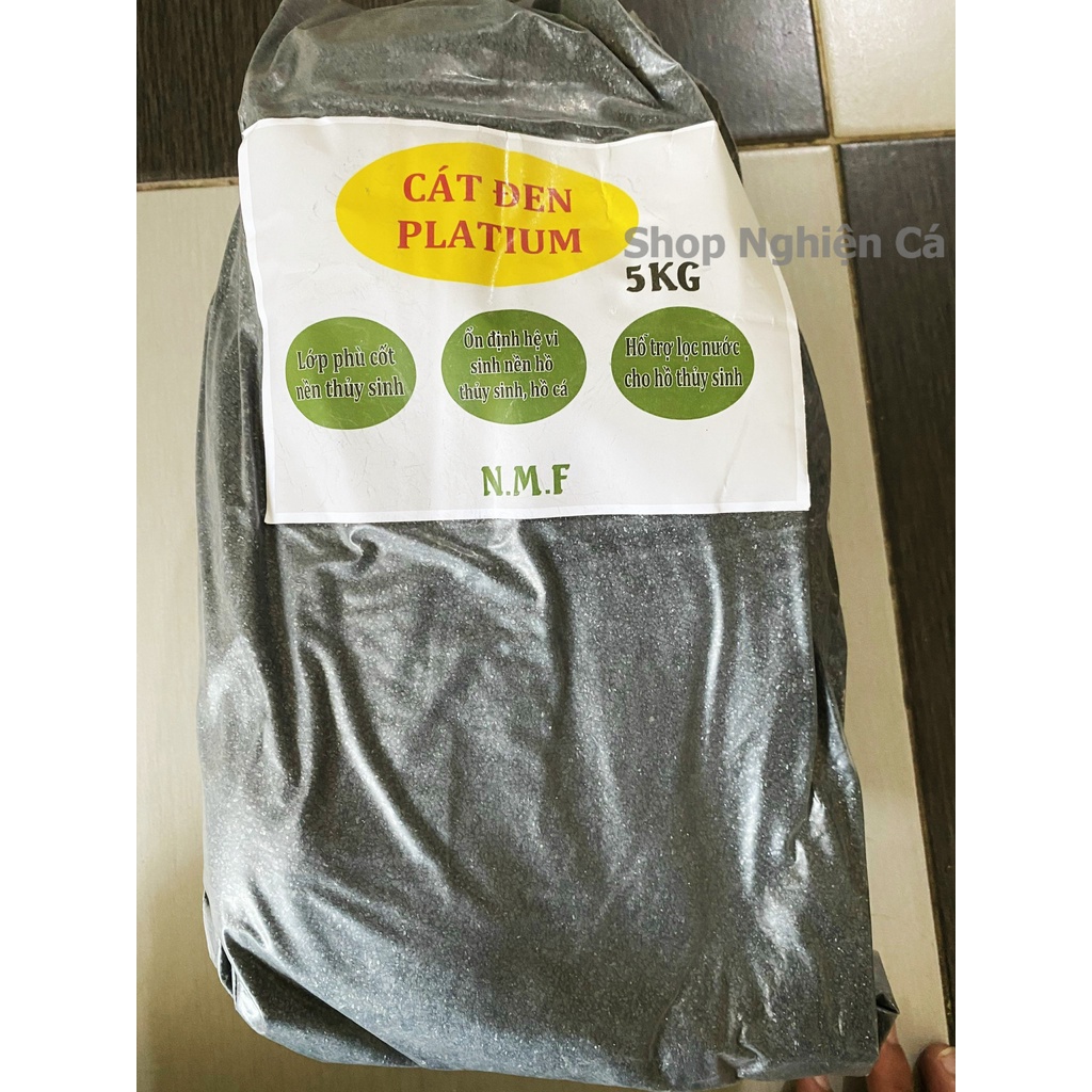 500g Cát đen Platium Trải Nền Bể Cá
