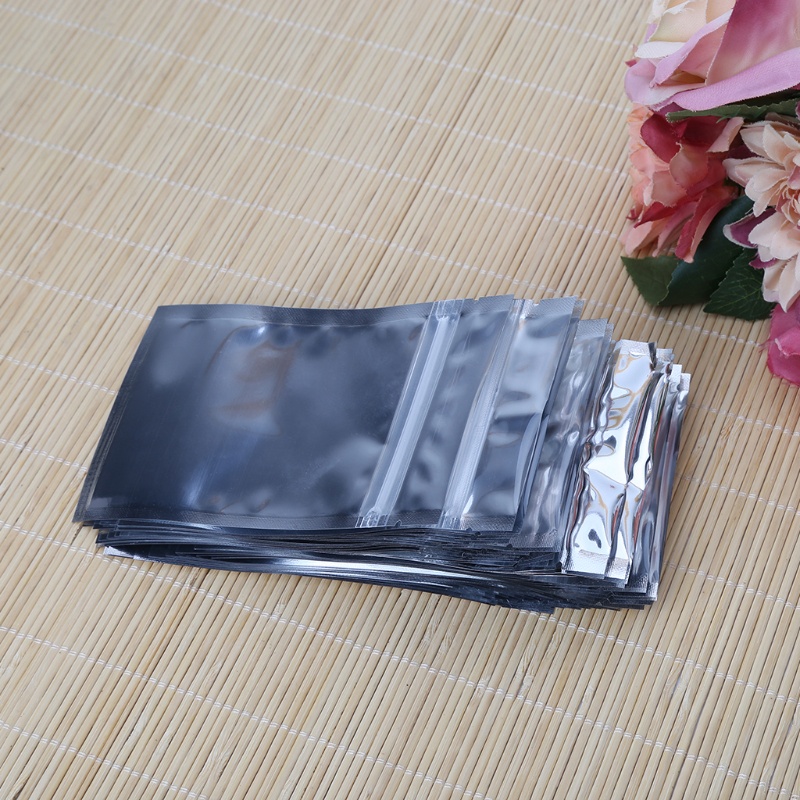 Set 50 Túi Lá Nhôm Bạc 8.5x14cm Chống Rò Rỉ Tiện Dụng