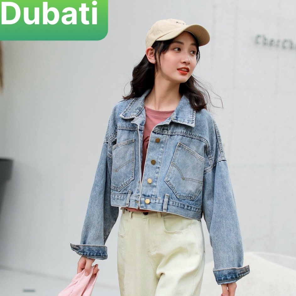 ÁO KHOÁC  JEAN NỮ 3 CÚC SAU CÁ TÍNH THỜI TRANG SIÊU HOT- DUBATI FASHION