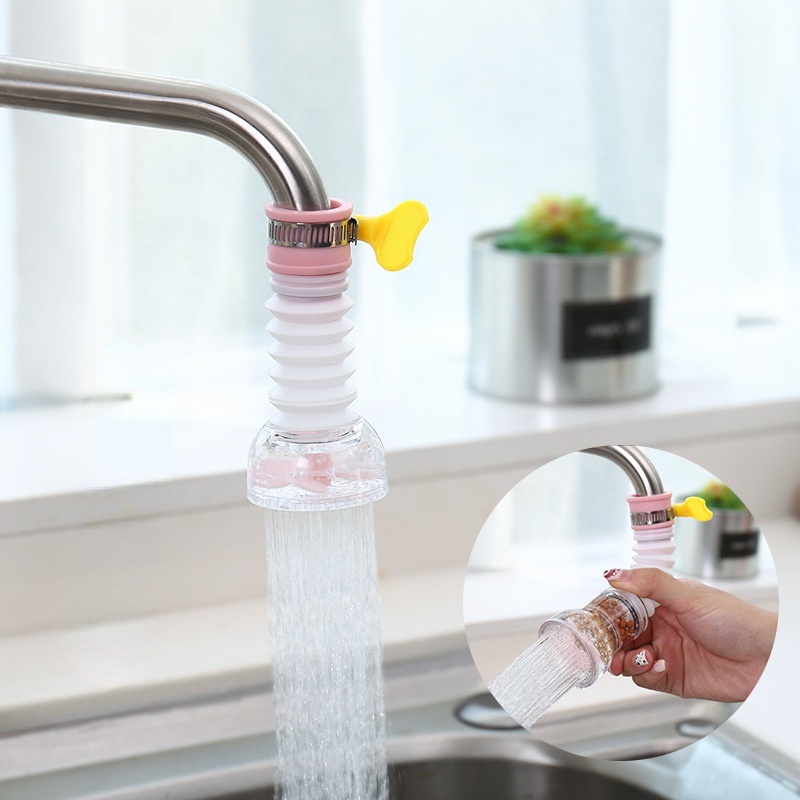Đầu lọc vòi nước chống văng 360 độ tiện dụng° Vòi lọc nước một lớp có thể xoay tự do cho nhà bếp