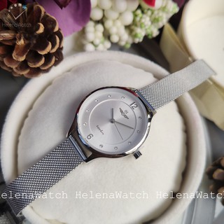 💖 đồng hồ nữ sunrise srwatch sl1605.1102te dây kim loại - size 30mm