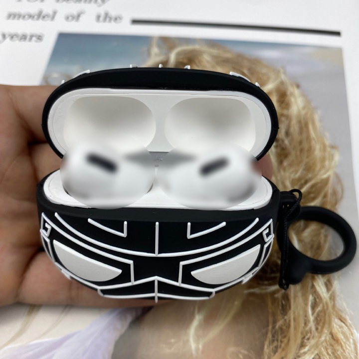 Case Airpods 1/2/3/Pro Black Panther Cực Chất, Ốp Airpods Chiến Binh Báo Đen - Mã TZAP370