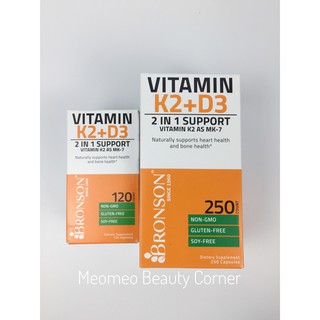 Vitamin K2 + D3 Bronson Mỹ 250 viên