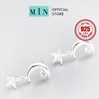 (Clip + Ảnh thật) Khuyên tai bạc nữ hình sao Comet
