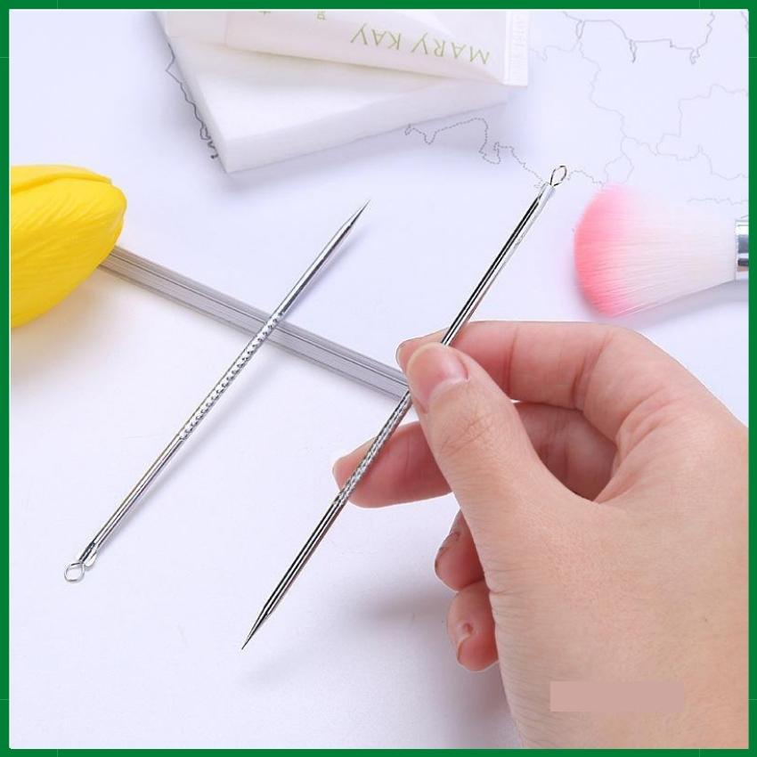 Cây lấy mụn, que nặn mụn 2 đầu 12cm, dụng cụ nặn mụn đầu đen, mụn trứng cá dùng trong spa