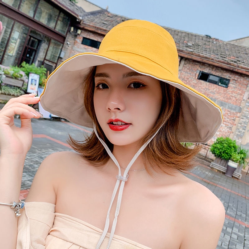 Sunvisor hat Summer sunblock hat female Korean version student hat sun hat sunshade face protection hat UV protection hat fisherman hat new style joker hat