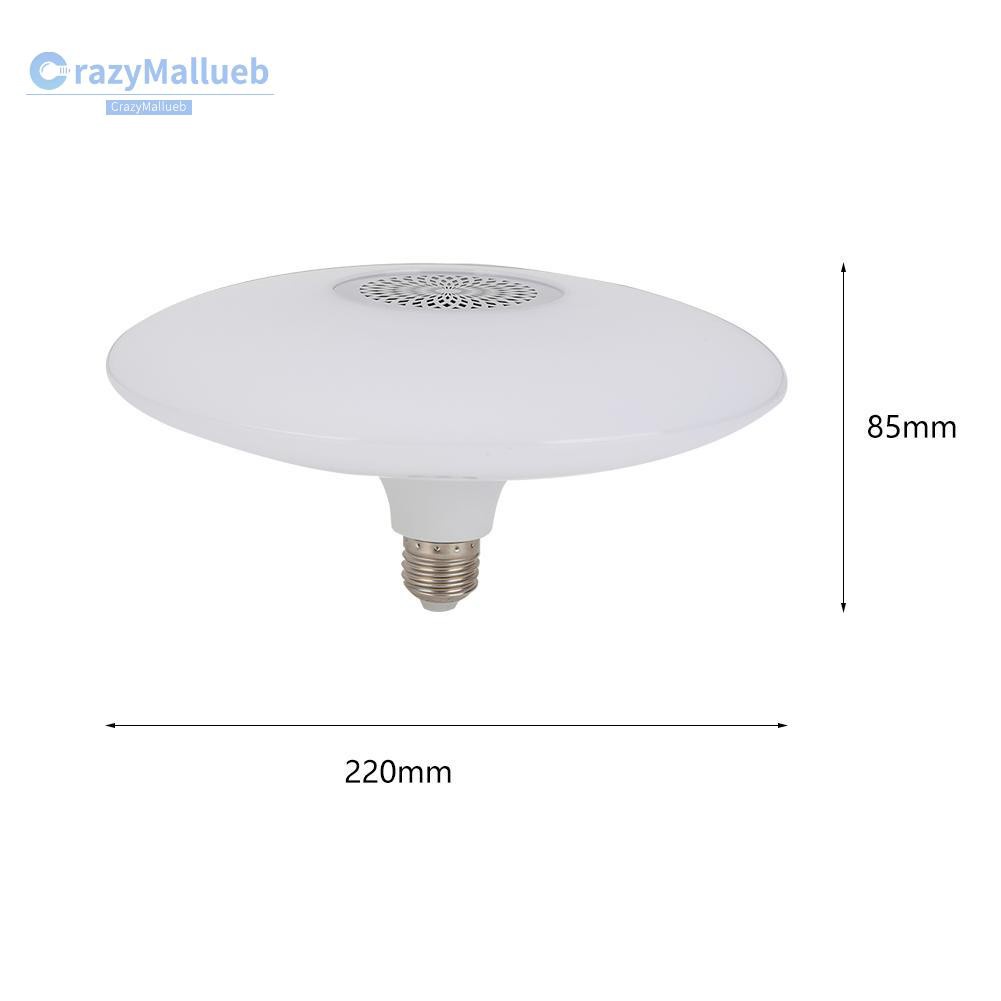 Crazymallueb❤30W RGB Bluetooth Music Light Bulb Ceiling Lamp RC Colorful Home Decor Lamp❤Lighting