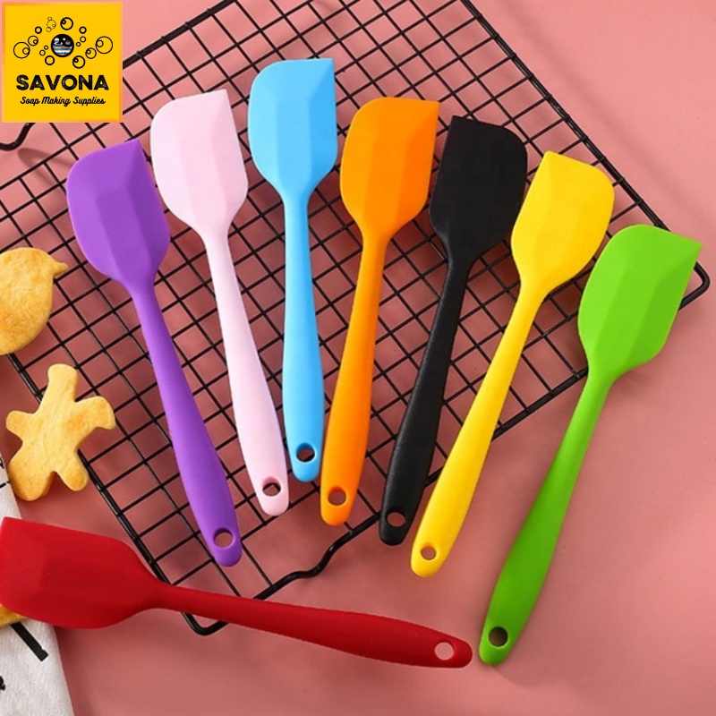 Phới Silicon Chịu Nhiệt 21cm 28cm - Silicone Spatula 21cm 28cm - Phới silicon làm bánh - Thìa silicon dẹt làm xà pSavona