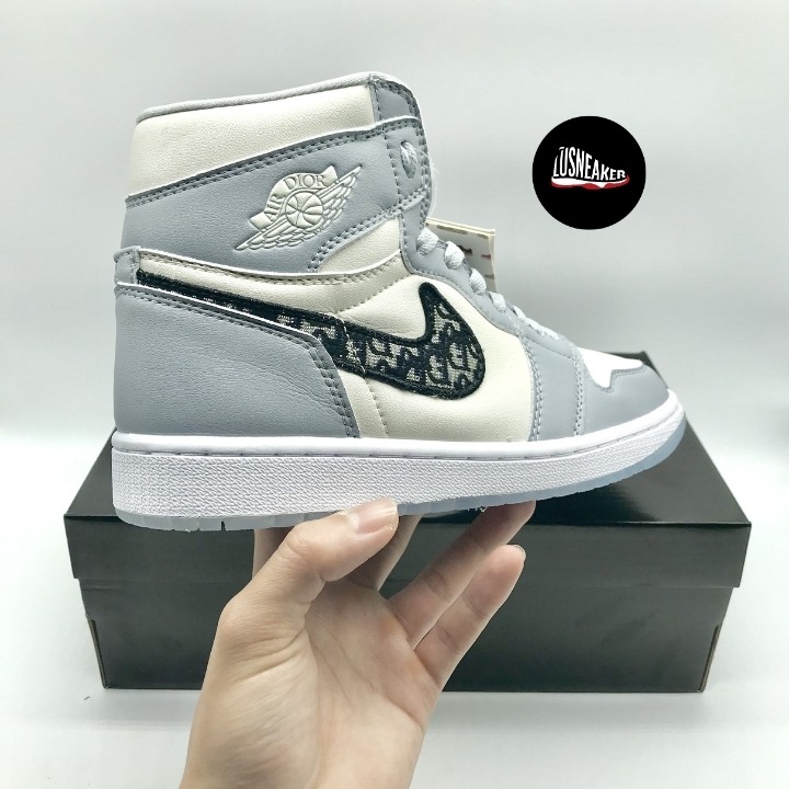 [ Jordan panda ] Giày jordan cổ cao Xám FULL BOX BILL Giầy thể thao nam nữ, Giày sneaker nữ