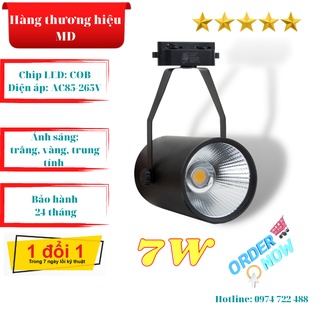 Đèn LED Rọi Ray COB 7W MD68 vỏ đen siêu sáng, trang trí shop quần áo, ảnh viện, showroom, cửa hàng, bảo hành 24 tháng