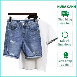 Quần short jean nam chất vải bò ALI 01