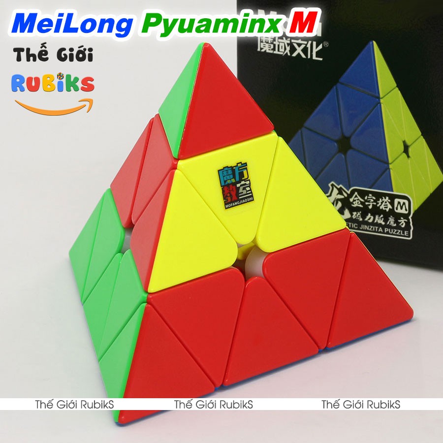 Rubik Pyraminx MoYu MFJS MeiLong Jinzita Pyramid M Tam Giác Có Nam Châm