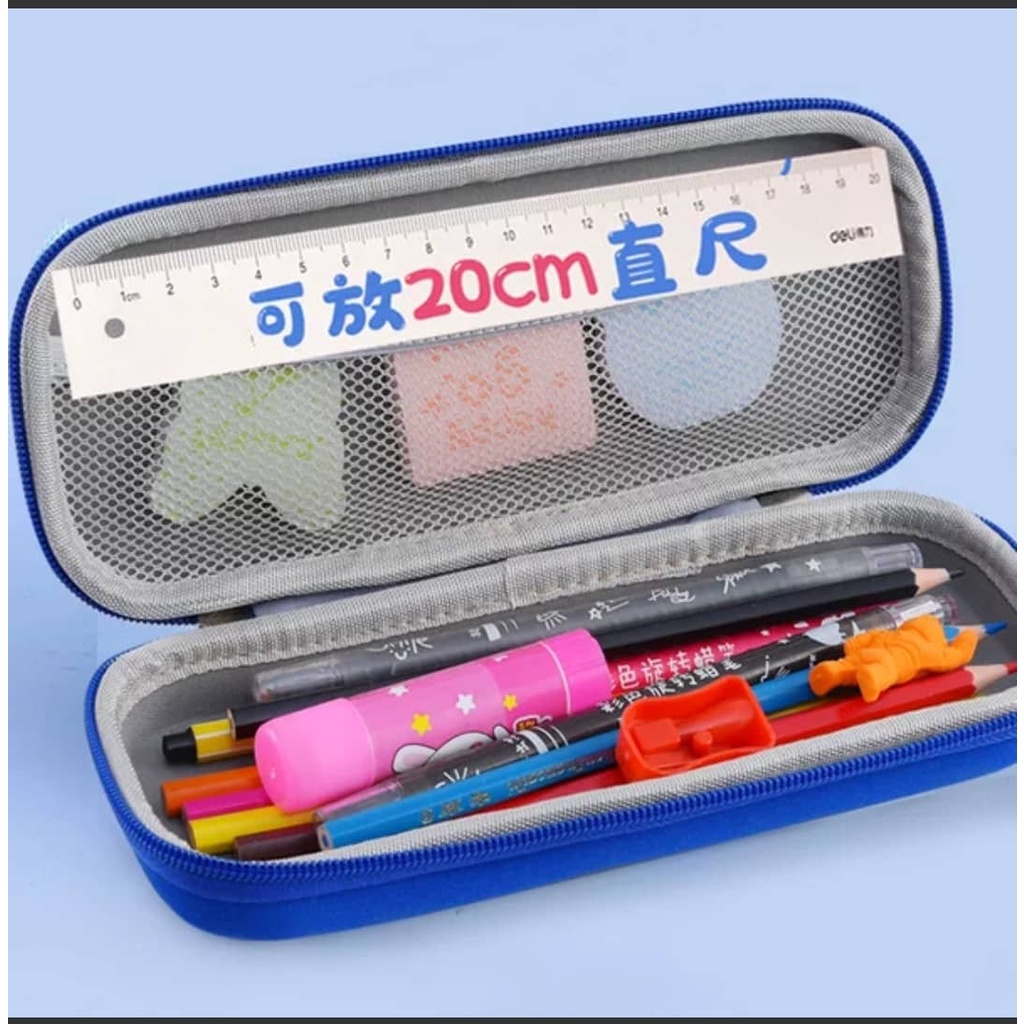 Hộp bút 3D cao cấp 2 ngăn hoạt hình dễ thương