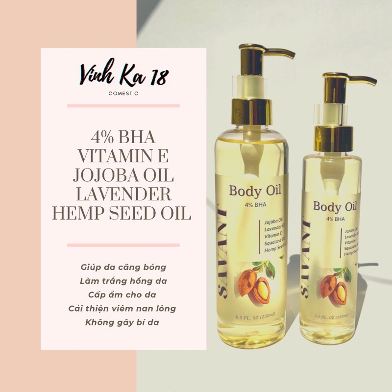 [BODY OIL] Dầu Dưỡng Sáng Bóng Da 4% BHA