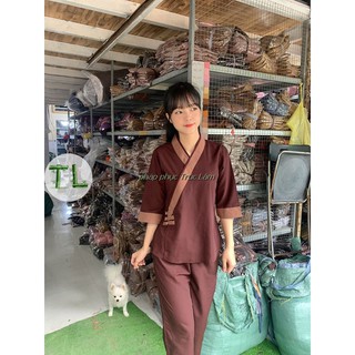 Đồ lam đi chùa xéo 3 nút Kate