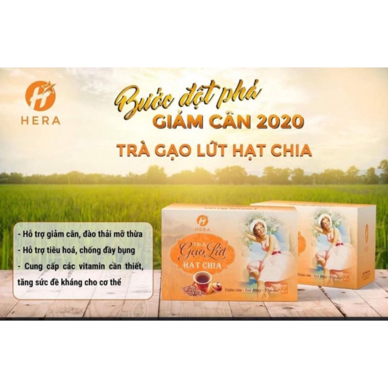 TRÀ GIẢM CÂN GẠO LỨT HẠT CHIA HERA