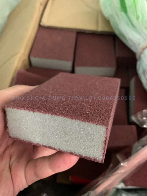 [DÀY 2.5Cm] Miếng Cọ Xoong Chà Nồi INOX Đa Năng Magic Sponge Hamart Sạch Rỉ Sét Hiệu Quả