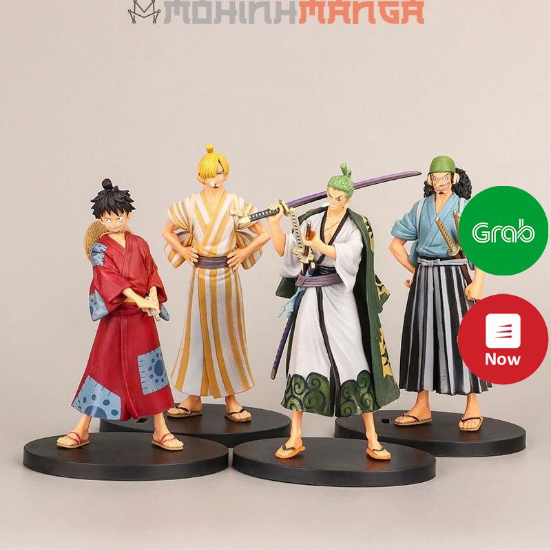 Mô hình các nhân vật One Piece Đảo hải tặc cao 17-18cm Luffy Zoro Nami Kaido Shanks Robin Sanji Usopp Chopper Vinsmoke