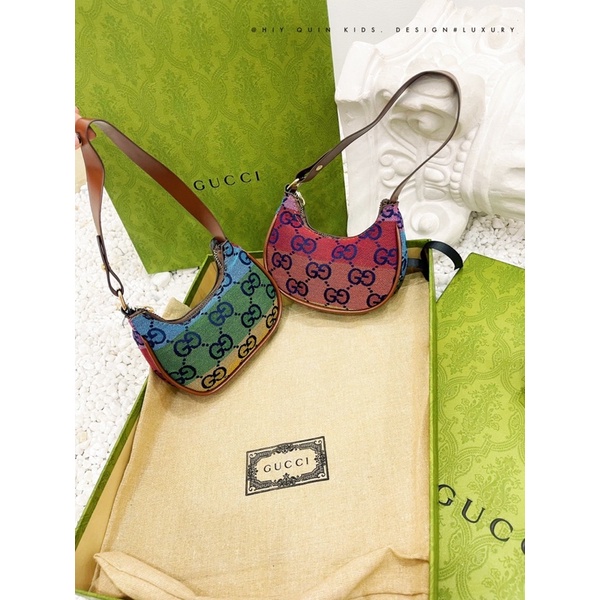 Combo túi và mũ gucci màu sắc sang chảnh cho bé