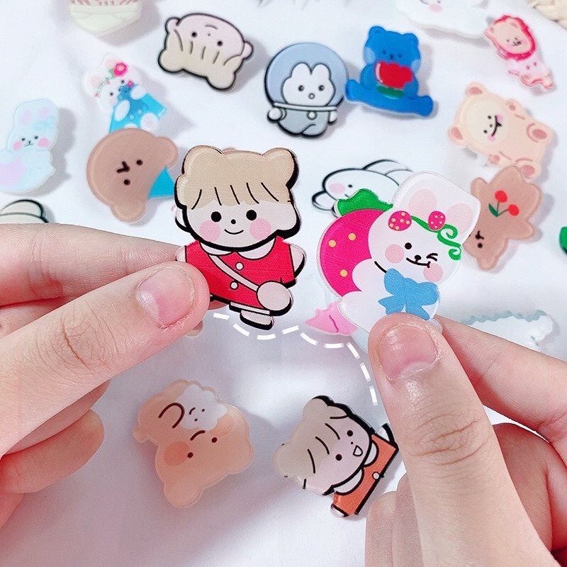 Sticker trang trí balo, túi xách, huy hiệu cài áo - Koni Store