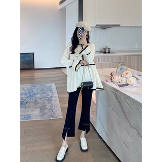 Quần bầu Xẻ Gấu Thời trang