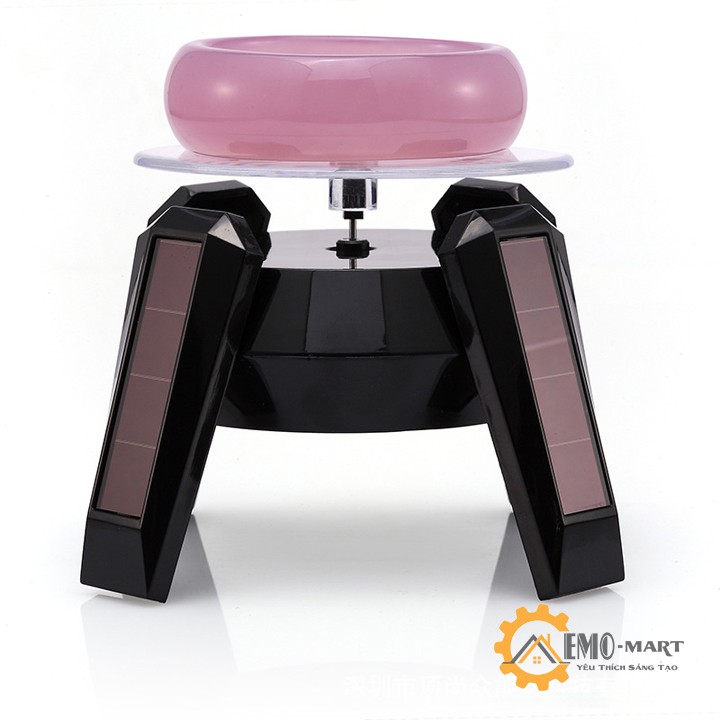 Đế Xoay Trưng Bày Sản Phẩm V2 💦 BH 12 Tháng 💦 Dùng Pin Hoặc Năng Lượng Mặt Trời, Bàn Xoay Mica Có Đèn Led Sang Trọng