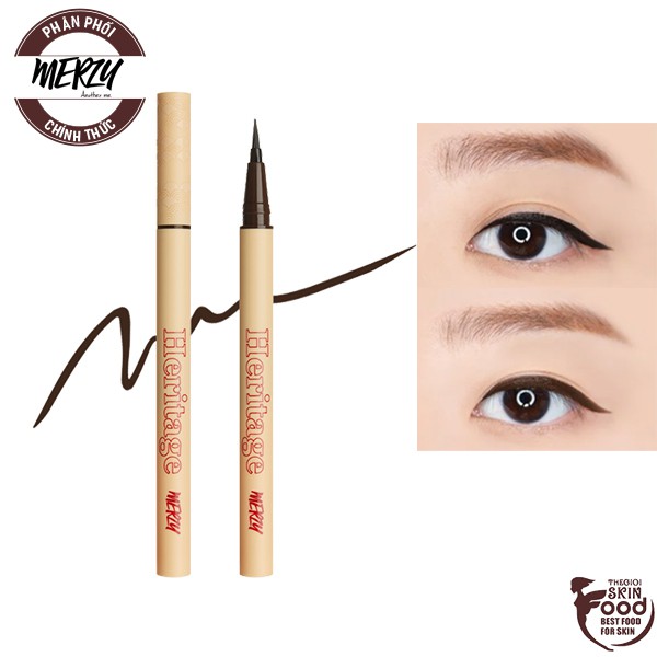 Bút Kẻ Mắt Nước Chống Trôi Hiệu Quả Cho Đôi Mắt Sắc Nét Merzy The Heritage Pen Eyeliner 0.5g