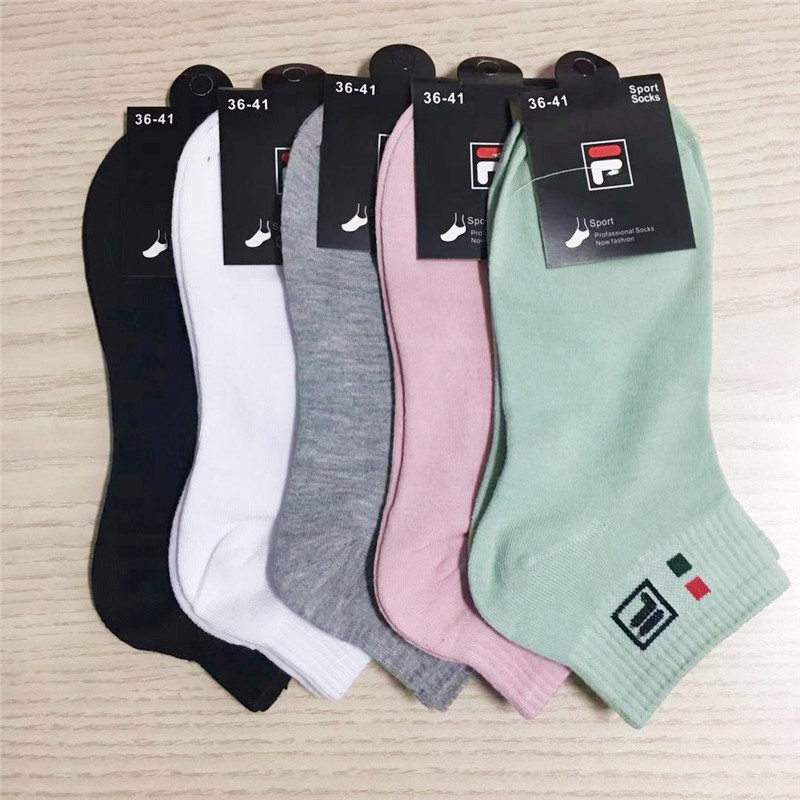 Hàng Có Sẵn 24H Giao Hàng Thứ Hai Vớ Thuyền Fi & la (Fi & la) Bằng cotton Nguyên Chất Thoáng Khí Phong Cách Thể Thao Mới Cho Nam / Nữ