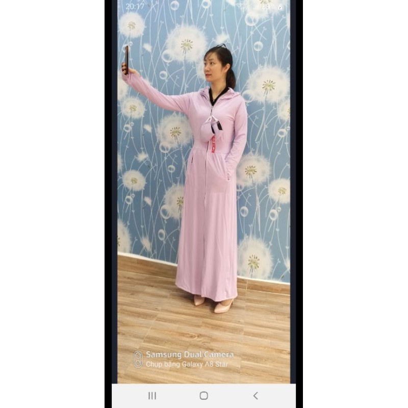 áo choàng dài Chống Nắng toàn thân 2 lớp vải Nano nhật thông hơi thoáng khí chống tia UV cao cấp | BigBuy360 - bigbuy360.vn