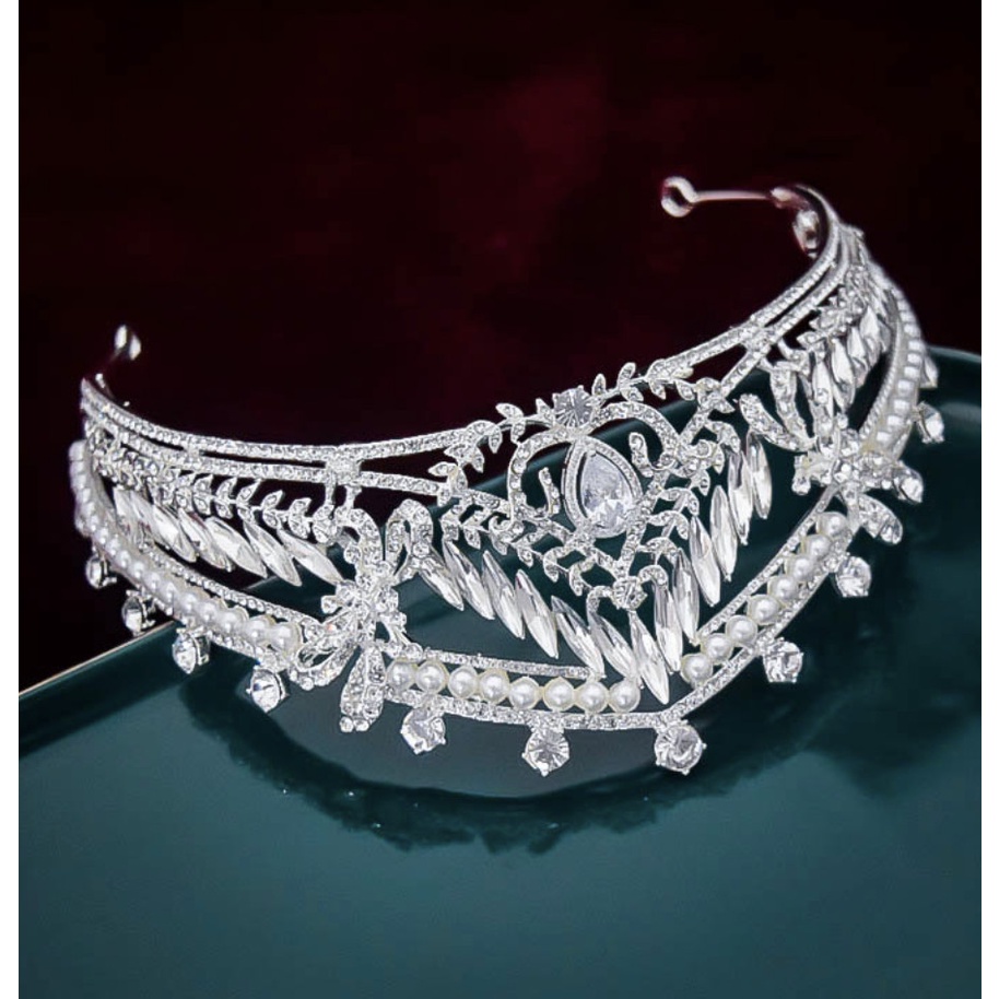 Vương miện cô dâu kiểu dáng cổ điển mới T5-2022 Giangpkc cao 7cm SP2220900