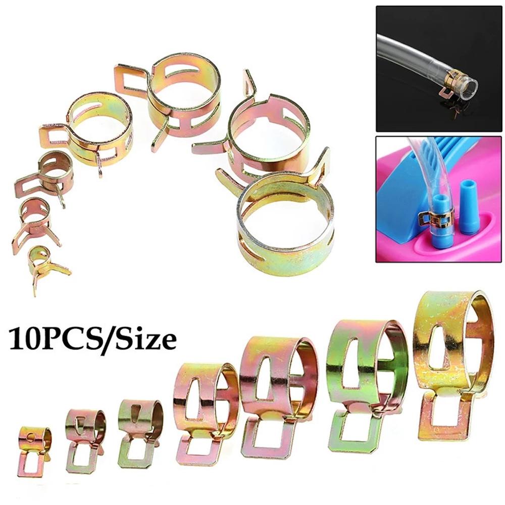 Phụ Kiện Lò Xo Kẹp Ống Nhiên Liệu Xe Hơi Bằng Kim Loại 6-15mm