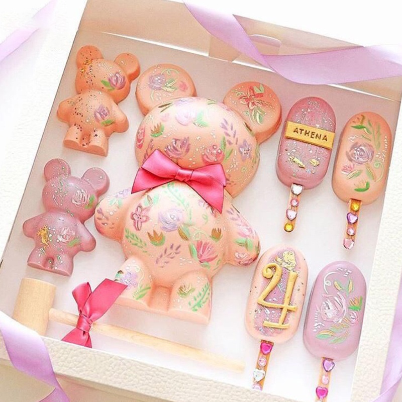 Khuôn Silicone Tạo Hình Kim Cương 3d Trang Trí Bánh Diy