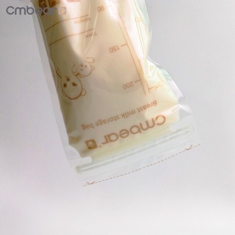 Túi trữ sữa Cmbear 220ml hộp 30 túi