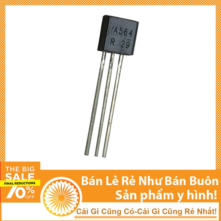 Transistor A564 TO-92 25V 0.1A PNP