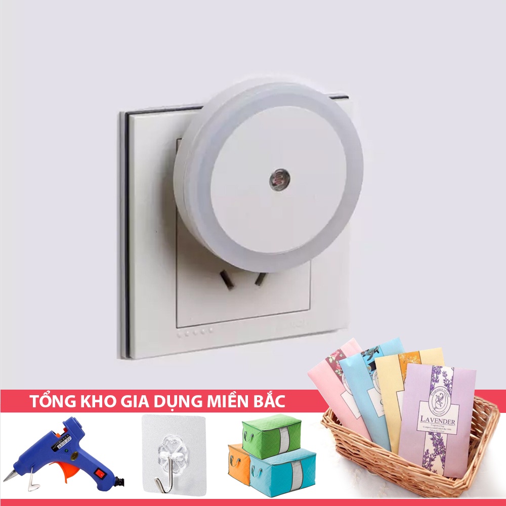 [Tổng Kho Sỉ] Đèn Ngủ Cảm Ứng Ánh Sáng Kiểu VÒNG TRÒN, Tự Động Bật Vào Buổi Tối - Bảo Hành 1 Tháng