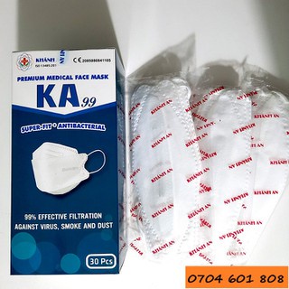 Lóc 5 hộp Khẩu trang y tế 4 lớp KA99 - Khánh An  - Hộp 30 cái khẩu trang