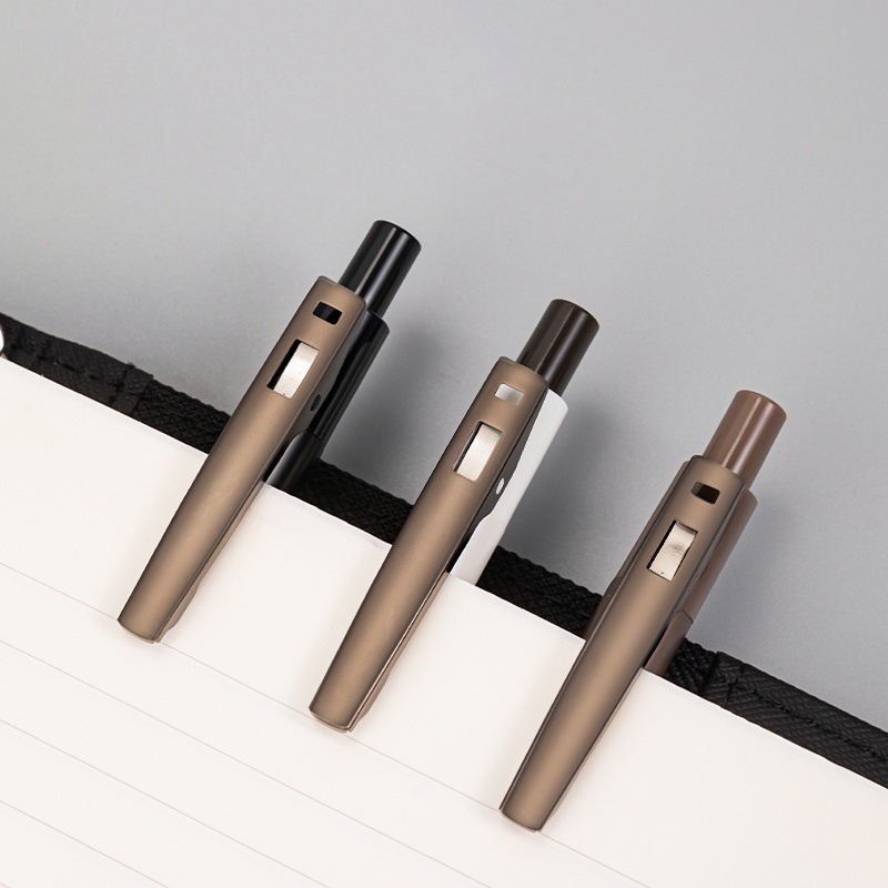 Bút Mực Gel Siêu Mịn Ngòi 0.5mm Màu Đen / Đỏ / Xanh Dương Có Thể Thu Gọn Cho Học Sinh / Văn Phòng