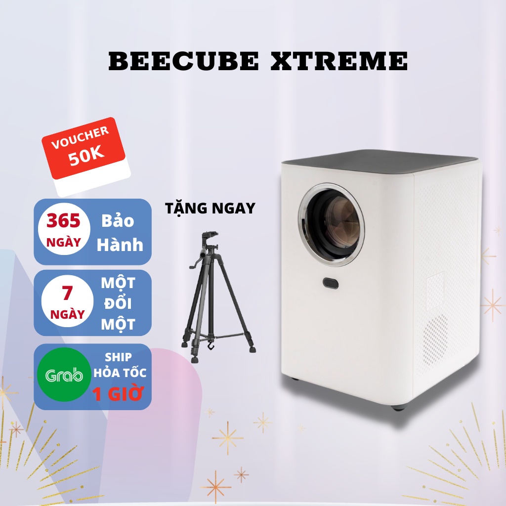 Máy Chiếu Mini BeeCube Xtreme Hệ Điều Hành Android + Kết nối điện thoại + Full HD 1080 - Chính hãng Bảo Hành 12 tháng