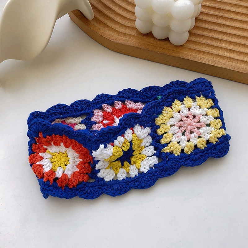 Brroa Băng Đô Đan Móc Nhiều Màu Sắc Họa Tiết Dễ Thương Cho Tuổi Teen Kerchief