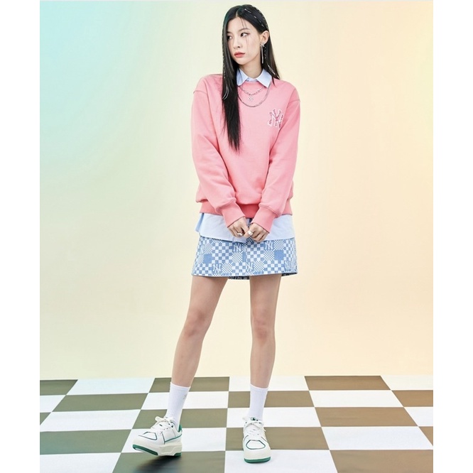 Áo nỉ MLB Sweater Big Bag Art Logo Overfit