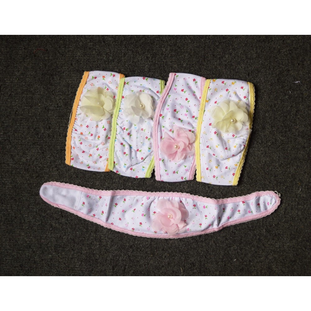 Mũ thóp bé gái đính hoa đẹp