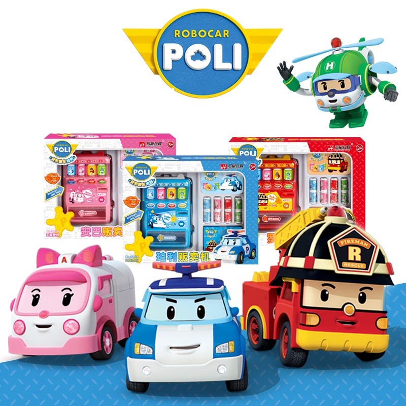 Hộp máy bán nước Poli tự động - đồng xu lon nước đa dạng - RoboCar Poli